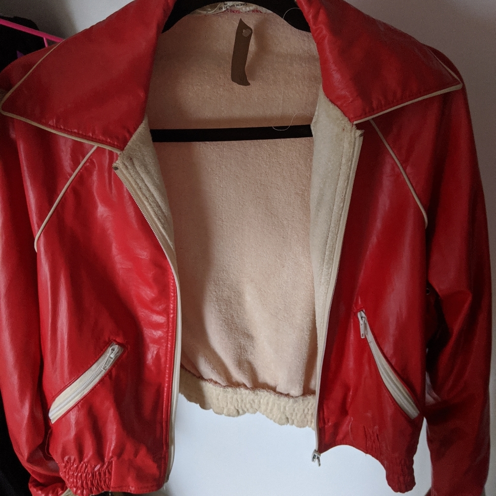 Vintage jacket poly material